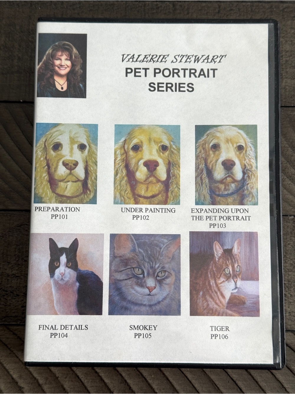 Valerie Stewart Pet Portrait Series Art Instructional 10-Disc Set DVD Videos